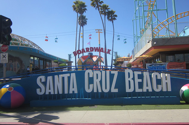 Santa Cruz California Beach Boardwalk Amusement Park