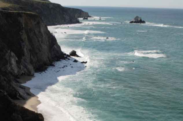 Santa Cruz California beach and ocean
